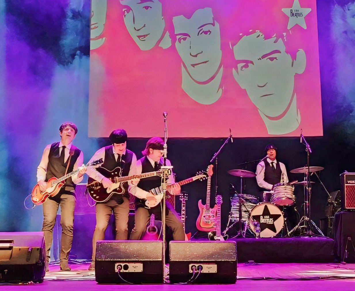 Banda Star Beatles sobe ao palco do Hard Rock Cafe Florianópolis 1 Banda argentina Star Beatles confirma show inedito em Blumenau